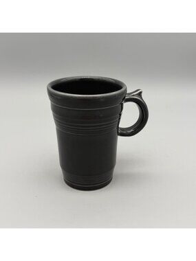 Fiesta Slate Large 5.25" Latte Coffee Mug Thumb Handle Round Logo USA